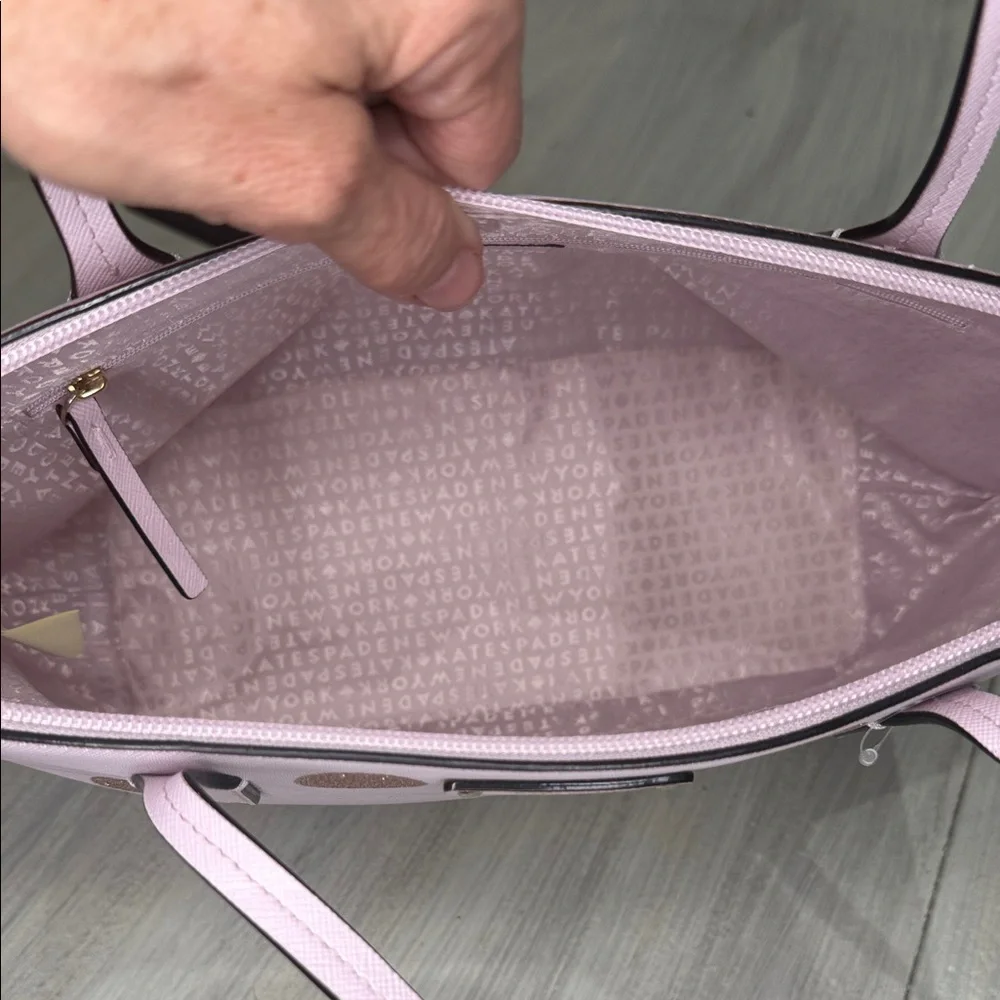 Kate Spade Pink Tote with Glitter Polka Dots ❤️